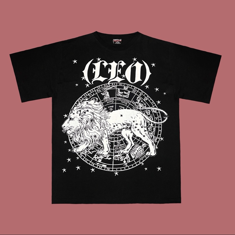 Vintage 90’s Zodiac Leo sign horoscope t-shirt on a griffin tag.